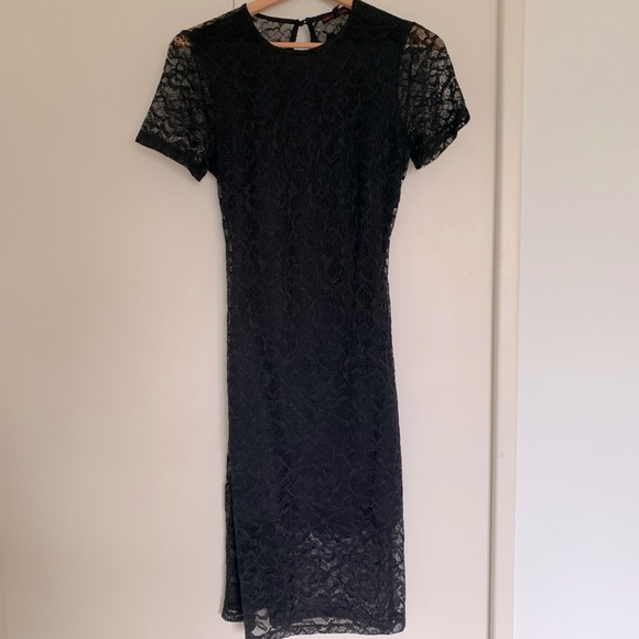 Material Girl Black Lace Dress - Picture 1 of 7